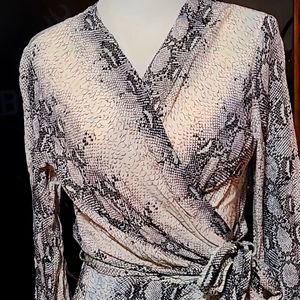 Paper Heart surplus snake print dress